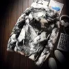 Winter Parka Men's Warm Plus Fleece Faux Fur Fox Fur Casual Jacket Mens Hooded Jacket Thick Boutique Fashionable Male Slim Coats 240123