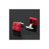 Boutons de manchette Hyx Hommes Boutons de manchette Muti -Color Bricks Design Bleu Rouge Noir 8 couleurs Option Cuivre Nouveauté Boutons de manchette Vente en gros au détail Drop Dhies