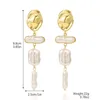 Stud Earrings 2024 Thanksgiving Pearl Jewelry European And American Exaggerated Irregular Baroque