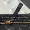 12a All-New Mirror Quality Designer Mini Kaviar Clutch Bags Damen Schwarze gesteppte Geldbörsen Luxurys Griff Handtaschen echte Lederbox-Tasche