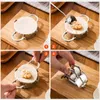 Outils de cuisson 5 pièces/ensemble moule à boulettes en acier inoxydable chinois Shuijiao fabricant Empanadas outil de pressage de pâte en métal pâtisserie accessoires de cuisine