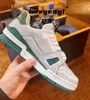 Designer Sneaker Virgil Trainer Scarpe casual Pelle di vitello Pelle Abloh Bianco Verde Rosso Blu Lettera Sovrapposizioni Piattaforma Moda Luxury Sneakers basse Taglia