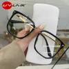 UVLAIK Blue Light Women's Glasses Frame Oversized Computer Eyeglasses Vintage Men Spectacles Transparent Square Eyewear Frame1896