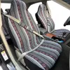 Capas de assento de carro universal balde de volta alta conjunto completo com almofada de cinto de segurança protetor de cobertura de volante para caminhão suv