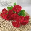 Dekorative Blumen Künstliche Fake Morning Glory Simulation Petunie Hochzeit Hausgarten Dekor 35cm Rot Weiß Gelb