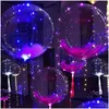 Cordes Led Chaîne De Ballon Lumineux Colorf Ballons De Mariage À Bulles Rondes Transparentes Éclairage Plus De Couleurs / Après Mise À L'hélium Abou Dh9Zq