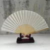 Figurine decorative Ventaglio di carta pieghevole giapponese cinese Gambo in legno Prestazioni di festa di danza classica Damigella d'onore portatile Abanico