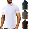 Herr t-skjortor Stylish Pullover Top Breattable Casual Slim Fit Tee Tops Underhirt 3D Cutting Quick Torking Men t-shirt Streetwear