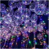 Led Strings Bobo Ball Wave String 5 Meter 18 24 36 Balloon Light With Battery For Christmas Halloween Wedding Party Home Decoration Dh8Zp