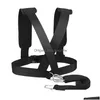 Zubehör 1 Stück Sport Schwarz Fitnessgeräte Shoder Harness Gym Pl Sled Drag Speed ​​Gewichtstraining Workout Strap Normal Drop Deliv Otorq