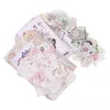 Present Wrap Vintage Journaling Scrapbooking Supplies Sticker Pack Stickers för flickor DIY Dekorativa papper