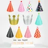 Vêtements de chien 11 pcs gâteau chapeau animal de compagnie grands chapeaux de fête d'anniversaire pour animaux de compagnie cône enfant décorations heureuses