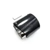 Silenciador 1 peça dicas de escape de carbono real para Mini Cooper Jcw R50 R53 R55 R56 R57 R58 R59 R60 R61 F54 F56 F57 F60 Tubos Drop Delivery Dhl4C