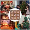 Party Decoration Christmas Ball Ornament Big Xmas Tree Hanging Pendants Snowflake Merry Home For 2024 Year Gift