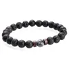 Charm Armbanden Accessoires Heren Vulkanische Steen Armband Natuurlijke Maansteen Kraal Sieraden Europese Obsidiaan Drop Levering Ots6R