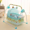 Pièces de poussette 2024 bébé berceau électrique lit balançoire berceau automatique à bascule plat Shaker chaise maternelle pour cadeau