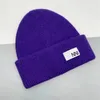 Chapeaux sans bords de créateurs de bonnets en gros, chapeaux tricotés luxueux et polyvalents, chapeaux de conception de triangle de lettre chaude, cadeaux de Noël, chapeaux de haute qualité u9