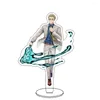 Keychains anime Jujutsu kaisen stativ akryl tecknad figur itadori yuji fushiguro megumi gojo satoru nanami kento modeller fans gåvor gåvor