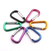 Nyckelringar Mini Carabiner Keychain Aluminium Alloy D-Ring Buckle Spring Snap Clip Hooks For Keys Outdoor Camping Tools