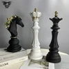 Resin International Chess Statue Creative Retro Figurines For Interior Home Decor Livingroom Desktop Decoration Desk Accessories 240119