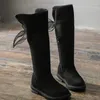 Bot Dogeek Sevimli Yüksek Kış Kar Kızları Çocuk Moda Katı sürü uzun açık ayakkabılar Sapato Bota Infantil 2024