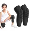 Équipement de protection Genouillères élastiques anti-collision Eva pour enfants, protège-bras pour Sports de plein air, basket-ball, Football, nid d'abeille 240124 Drop Del Otrev