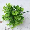 Decoratieve Bloemen Kransen Kunstmatige Eucalyptus Gras Bush Nep Plastic Groene Bladeren Plant Voor Thuiskantoor Decoration261n