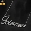 Ожерелья Bling King Custom Cursive Letter