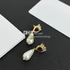 Charm-Perlen-Tropfen-Ohrstecker, herzförmige Schmuck-Ohrringe, baumelnd, schöner Ohrstecker, Hochzeitsgeschenk mit Box