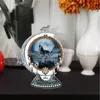 Dekoracyjne figurki DIY Crystal Diamond Ornament Drewniany DreamCatcher Wolf Point Wiercenie Kreatywny rękodzie