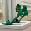 Designer BAL savia sandals luxury B decoration gold hardware uma slender high heel party dress shoes Women gladiator high heel sandals