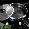 Stainless Steel Frying Pan Home High Quality Fried Steak Non Stick General Purpose Induction Cooker Honeycomb Wok Pans293C