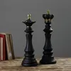 Resin International Chess Statue Creative Retro Figurines For Interior Home Decor Livingroom Desktop Decoration Desk Accessories 240119