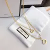 Gold-plated Necklaces Designer Women's Fashion Jewelry Senior Circle Letter Necklace Exquisite Long Chain Brand Accessories CYG24020302-5