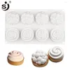 Baking Moulds 8 Cavity Cloud Silicone Cake Mold Spiral Chocolate Brownie Mousse Mould Muffin Pastry Tray French Dessert Pan Toolare