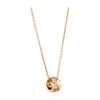 Collier Designer Luxe Mode Femmes Original Qualité Nouveau Coco Diamant À Motifs Niche Or Rose Pendentif Clavicule Chaîne Polyvalent Accessoire