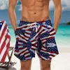 Men's Shorts Mens Independence Day Digital Board For Men Big And Tall Swim Father Son