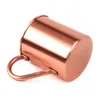 Pure Copper Mug Creative Coppery Handcrafted Durable Moscow Mule Cocktail Cup For Restaurant Bar Drinkware Party Kitchen h2 210409215W