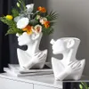 Vasos Vaso de resina Decoração de casa Vaso de flores Scpture Room Decoração Jóias Stand Colar Display Europeu Estátua de Arte Model266U Drop Del Dhnfk