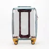 여행 가방 Tiumiu 패션 투명 상자 14 "밧줄 장난감 유니버설 바퀴와 어린이 여행 가방 20"성인 풀로드