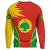 Mäns hoodies African Region Oromo Flaggaktiviteter Rund halströja Harajuku Sport och fritid 3D -tryckning Pullover