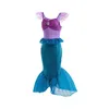 New 2024 Dress for Girls Little Mermaid Costume Kids Halloween Outfits Princess Mermaids Skirt Birthday Party Dress Up