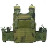 Jaktjackor Taktisk Vest Molle Laser Cut Men Army ATFG Plate Carrier för utomhus militärt tillbehör