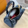 Top Luxury Designer Mini Denim Travesseiro Saco Pingente Acessório Com Chaveiro Pode Ser Pendurado No Cinto Ou Bolsa Fone De Ouvido Caso Chave Do Carro Bolsa De Moedas Feminina