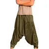 Herrenhose, große Größe, elastisch, lässig, Hippie-Nationalität, Aufdruck, lockere lange Haremshose, Aladdin Alibaba