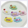 Fiori decorativi Romanzo Cute Love Cloud Perline Cabochon in resina con retro piatto Ciondoli Kawaii adorabili per l'abbellimento di adesivi fai-da-te