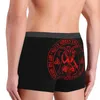 Caleçons drôles Boxer Shorts culottes slips hommes satanique Baphomet sous-vêtements satanisme mal diable enfer Satan doux grande taille
