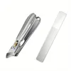 Nail Clippers With Nail File Set Safety Gear Lock Toenail Clippers For Thick Nails Heavy Duty Fingernail Cutter 240119