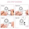 Anti-Lost Alarm 1x Personal Self Defense Alarm Girl Women Old Man Security Protect Alert Safety Scream Houd Keychain 130dB Egg Drop de DHJPV