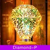 Floor Lamps 3D Decoration LED BulbVintage Edison Light Bulb Star Fireworks Lamp Holiday Night Novelty Christmas Tree